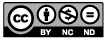 Creative Commons logo, attribution, non-proffit, no derivative works